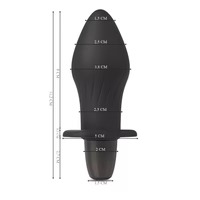 Plug Anal de Silicone com Vibração Multivelocidade - Recarregável - Possui 10 Modos de Vibração - NÃO Acompanha Controle - Imagem 3