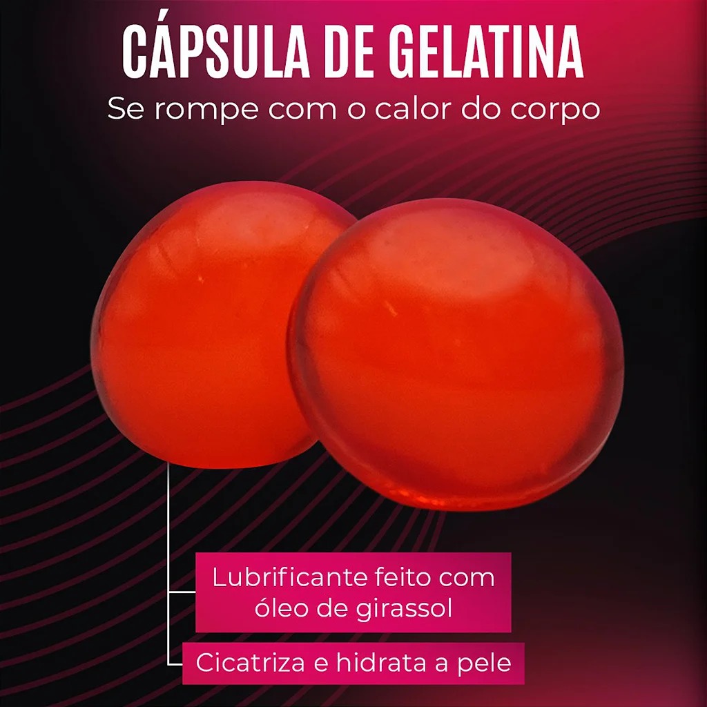 Bolinha Explosiva Hot – Introduzidas no Canal Vaginal ou Anal – Tornam a Penetração mais Prazerosa para o Homem – 2 Bolinhas