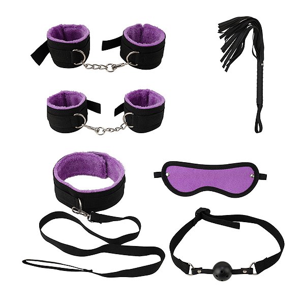 Kit Sadomasoquismo BDSM Black Wolf – Acompanha 06 Peças – Material em Alta Qualidade