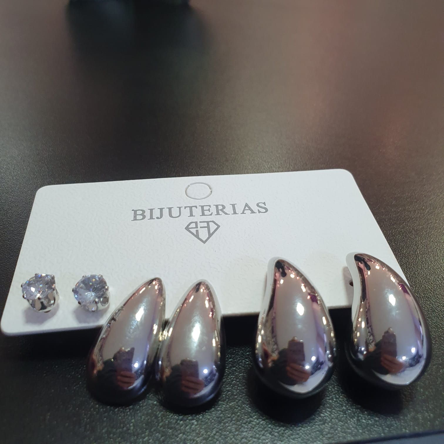 Kit de Brincos Folheado Prata – 02