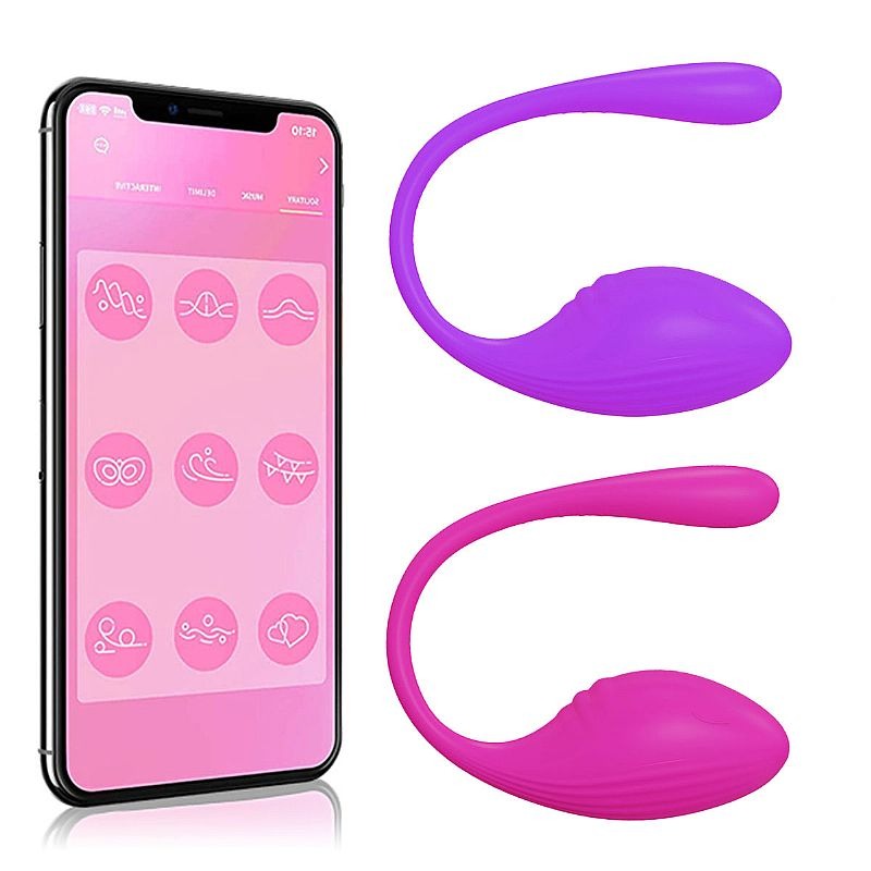 Vibrador de Casal – 10 Modos de Vibração – Controle por APP de Qualquer Distância – Estimulação Interna e Externa – Resistente à Água – Recarregável –  (Aplicativo: Love Spouse)