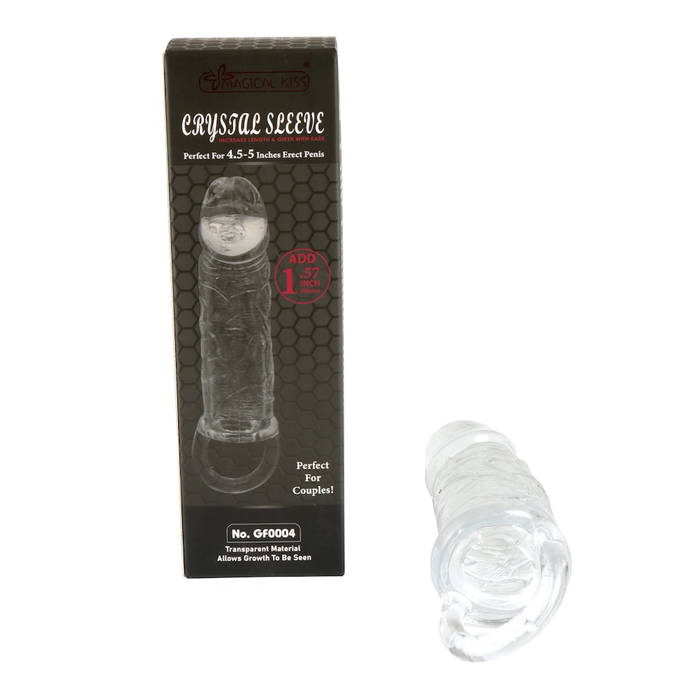 Capa Peniana com Alça para Testículo – Aumenta o Tamanho do Pênis – Retarda Ejaculação - Aumenta o Prazer da Parceira(o) - Material Silicone Macio Transparente - Super Elástica - 19,3cm x 4,1cm 6 Capa Peniana com Alça para Testículo – Aumenta o Tamanho do Pênis – Retarda Ejaculação - Aumenta o Prazer da Parceira(o) - Material Silicone Macio Transparente - Super Elástica - 19,3cm x 4,1cm - Imagem 6