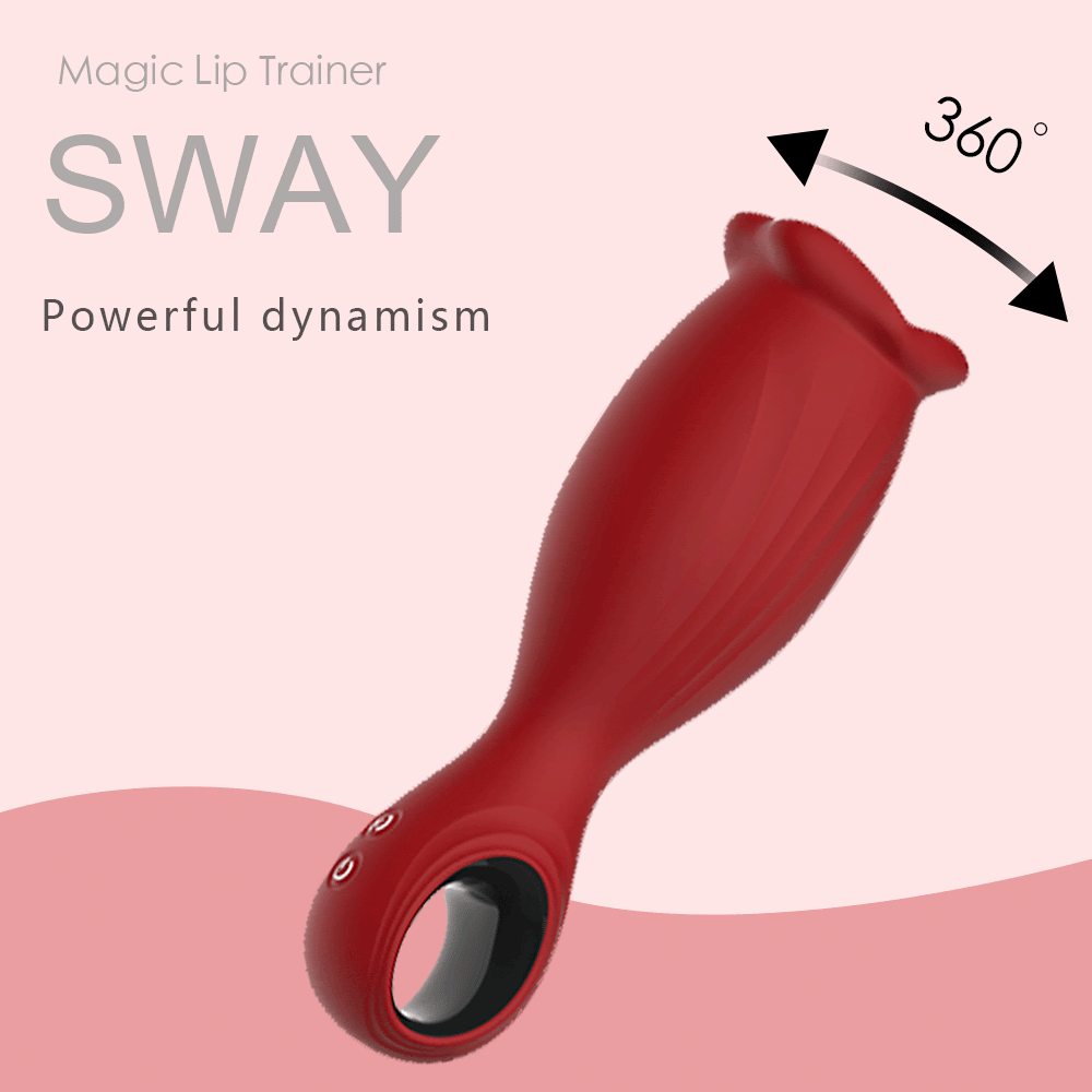 Masturbador Masculino para Glande com Vibração + Rotação – 10 Modos – Silicone Macio com Saliências e Língua Interna Massageadora – USB Recarregável – Medidas 19,6 x 4,3 x 6,1 cm