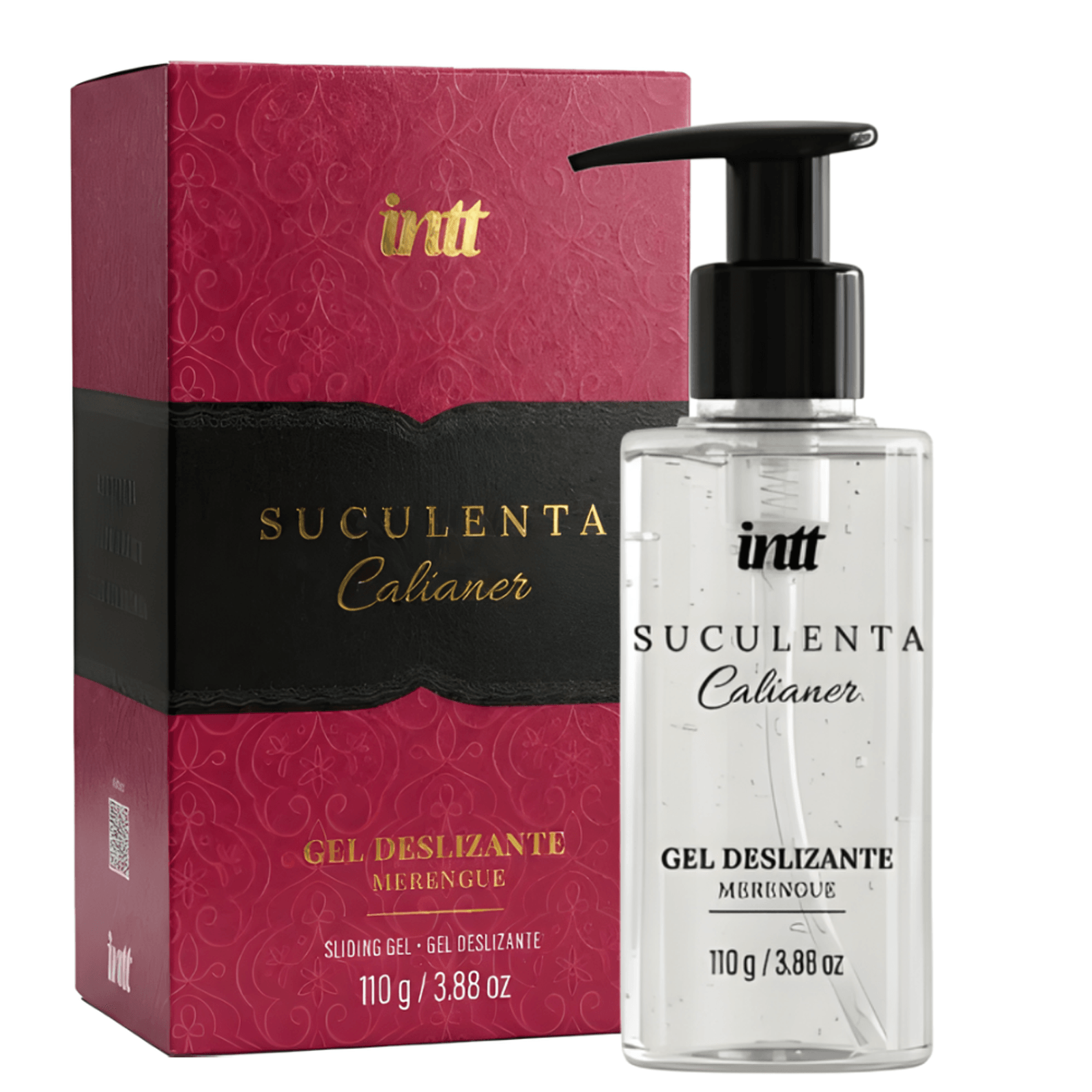 Gel Lubrificante Suculenta – Possui Ativos hidratantes e Condicionantes – Tecnologia Auto Glide para Deslize Prolongado – Sabor e Aroma de Merengue – 110g – By Calianer