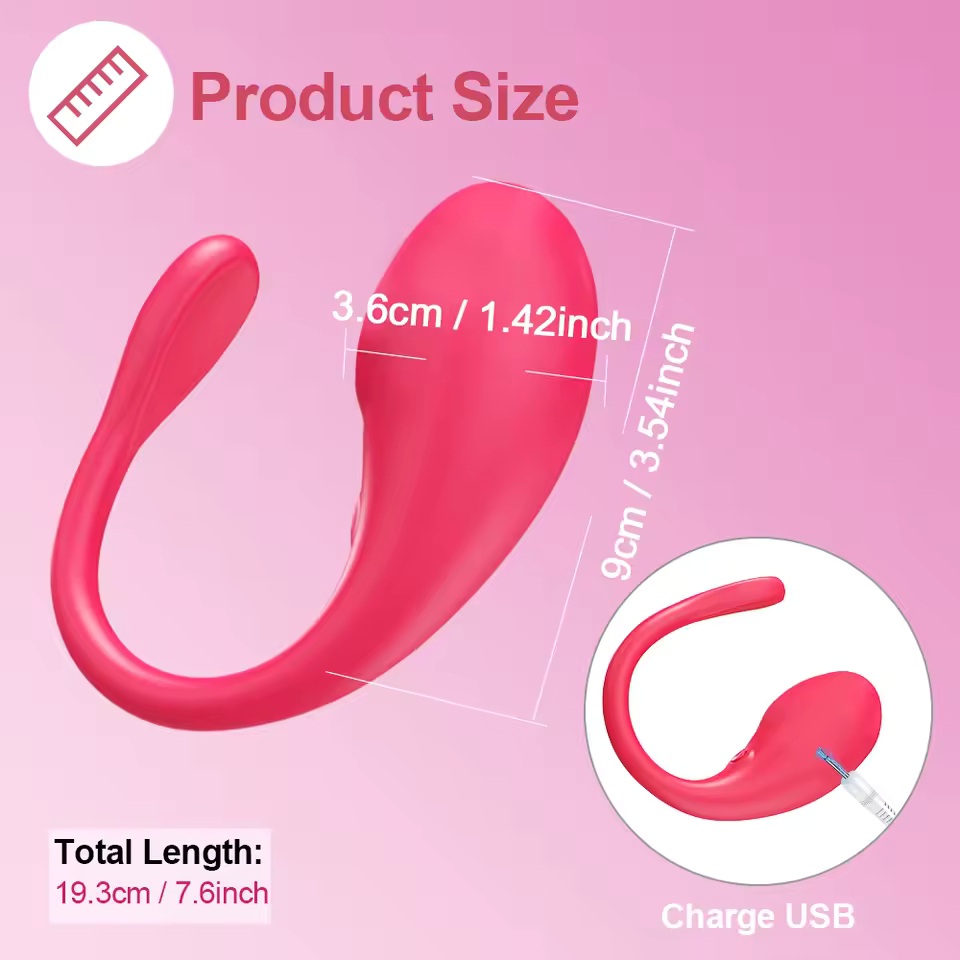 Vibrador Controlado por Aplicativo de celular - Estímulo para Ponto G e Clitóris - Silicone Macio - 10 Modos de Vibração - Silencioso - Recarregável 5 Vibrador Controlado por Aplicativo de celular - Estímulo para Ponto G e Clitóris - Silicone Macio - 10 Modos de Vibração - Silencioso - Recarregável - Imagem 5