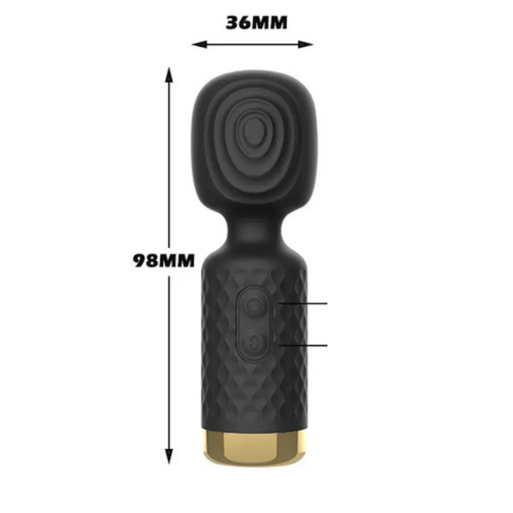 Mini Varinha Magica - Silicone Aveludado - Ponta Flexível que Gira em 360 Graus – 10 Modos de Vibração – Recarregável via USB - Resistente a Água - Cor Vinho 3 Mini Varinha Magica - Silicone Aveludado - Ponta Flexível que Gira em 360 Graus – 10 Modos de Vibração – Recarregável via USB - Resistente a Água - Cor Vinho - Imagem 3