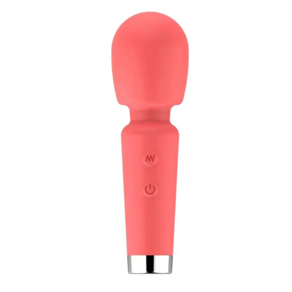 Varinha Magica em Silicone – Ponta Flexível que Gira em 360 Graus – 10 Modos de Vibração – Recarregável via USB – Resistente a Água – Cor Rosa