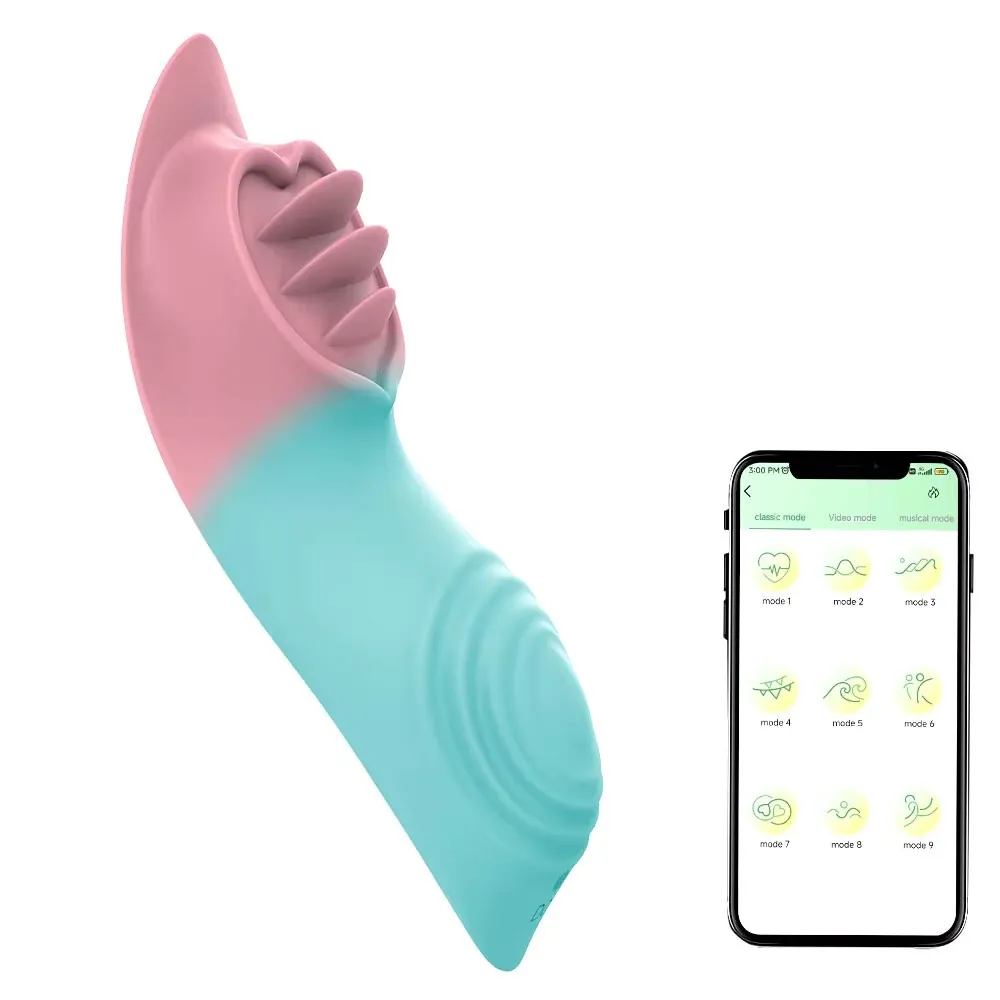 Calcinha Vibratória Controlada por Aplicativo com Cerdas Massageadoras – 9 Modos de Vibração – Recarregável – Resistente À Água – Pode ser Controlada de Qualquer Distância – Android e IOS – App Love Spouse