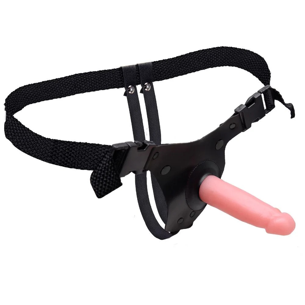 Cinta Peniana com Pênis de Borracha – Prótese é Fixa – Veste do P ao GG – Tamanho Regulável – Pênis 13,5cm Comprimento x 3,5cm Largura